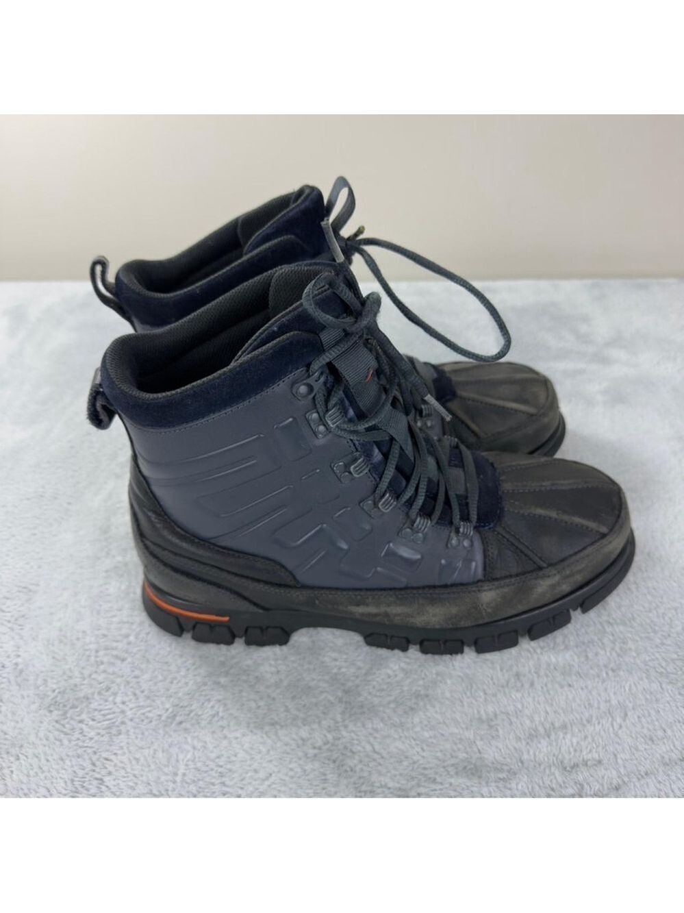 Polo Ralph Lauren Delton Duck Leather Boots Men's Size 10D Winter Outdoors